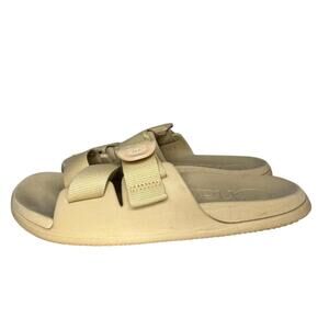 Chaco Chillos Slide Women's Taupe Size 7 Slip On Comfort Flat Buckle Sandals